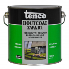 TENCO HOUTCOAT TEERVRIJ ZWART 2.5