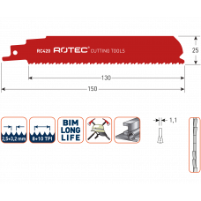 RECIPROZAAGBLAD RC420 / S926CHF (VPE 5)