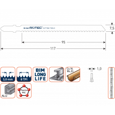 DECOUPEERZAAGBLAD DC840 (VPE 5)