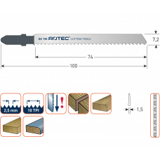 DECOUPEERZAAGBLAD DC190 / T101BR (VPE 5)