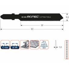 DECOUPEERZAAGBLAD DC830 / T118AHM (VPE 3)