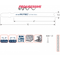 DECOUPEERZAAGBLAD DC740 / T118BF (VPE 5)