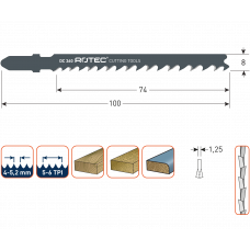 DECOUPEERZAAGBLAD DC360 / T144D (VPE 5)