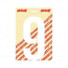 PLAKCIJFER NOBEL 150MM WIT 9