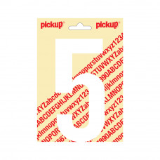 PLAKCIJFER NOBEL 150MM WIT 5