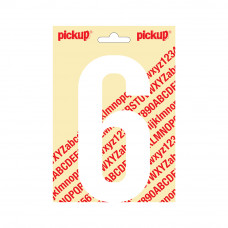 PLAKCIJFER NOBEL 150MM WIT 6