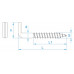 ZWARE SCHROEFDUIM 5,25 X 50